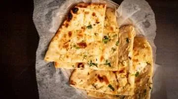 Fresh baked naan